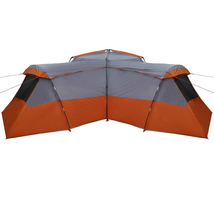 vidaXL Familienzelt mit Dach Grau und Orange 833 x 585 x 216 cm Taft