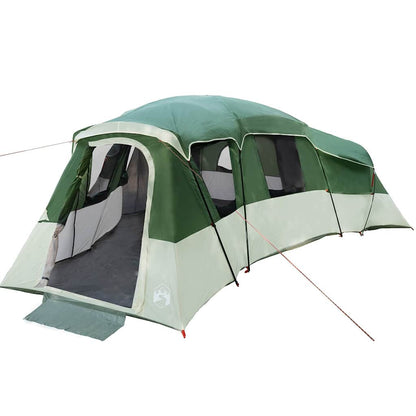 vidaXL Familienzelt mit Dach mit Speicher Grün 762 x 655 x 218 cm Taft