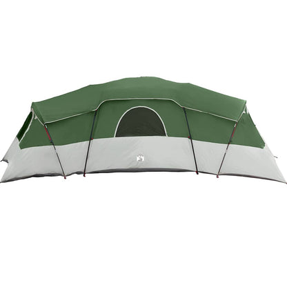 vidaXL Familienzelt mit Dach mit Speicher Grün 762 x 655 x 218 cm Taft