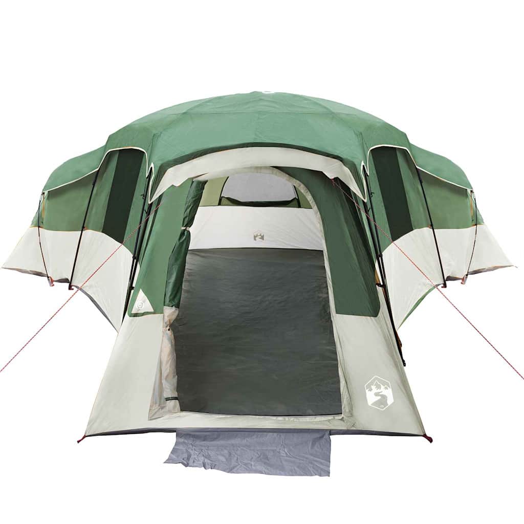 vidaXL Familienzelt mit Dach mit Speicher Grün 762 x 655 x 218 cm Taft