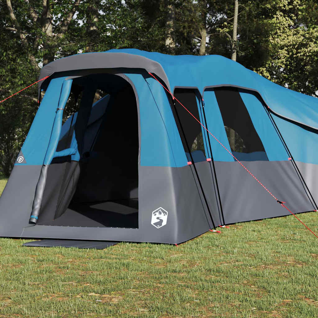 vidaXL Familienzelt mit Dach mit Speicher Blau 762 x 655 x 218 cm Taft