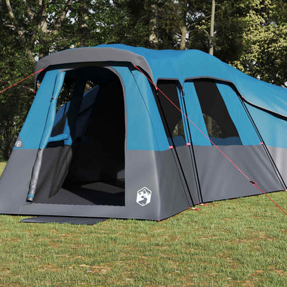 vidaXL Familienzelt mit Dach mit Speicher Blau 762 x 655 x 218 cm Taft