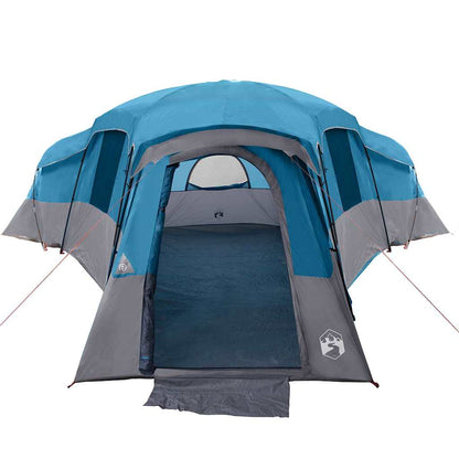 vidaXL Familienzelt mit Dach mit Speicher Blau 762 x 655 x 218 cm Taft