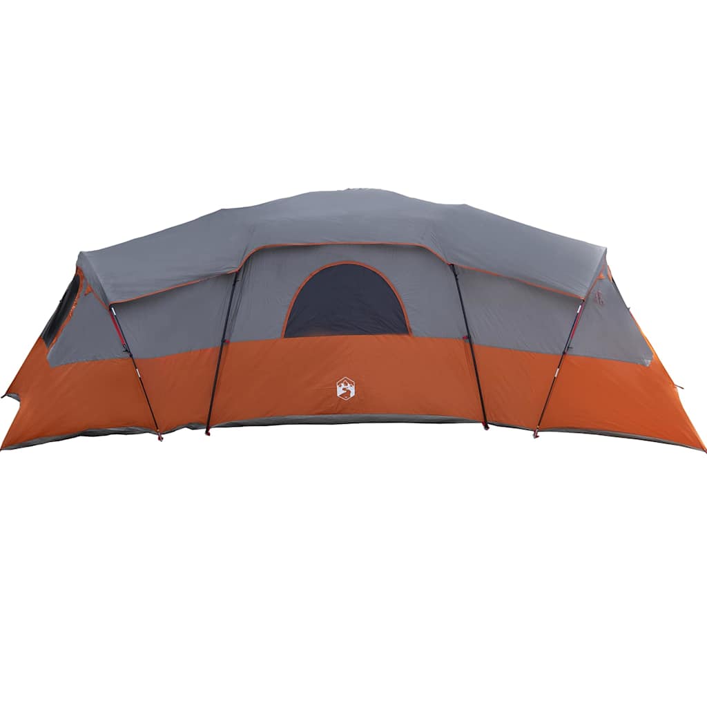 vidaXL Familienzelt mit Dach Grau und Orange 762 x 655 x 218 cm Taft
