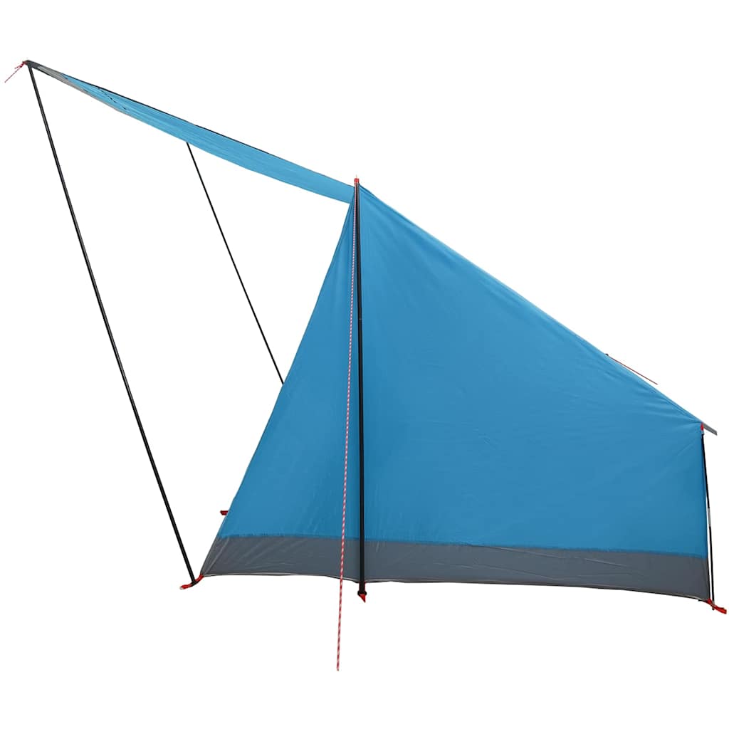 vidaXL Campingzelt mit Dach mit Speicher Blau 282 x 225 x 154 cm Taft