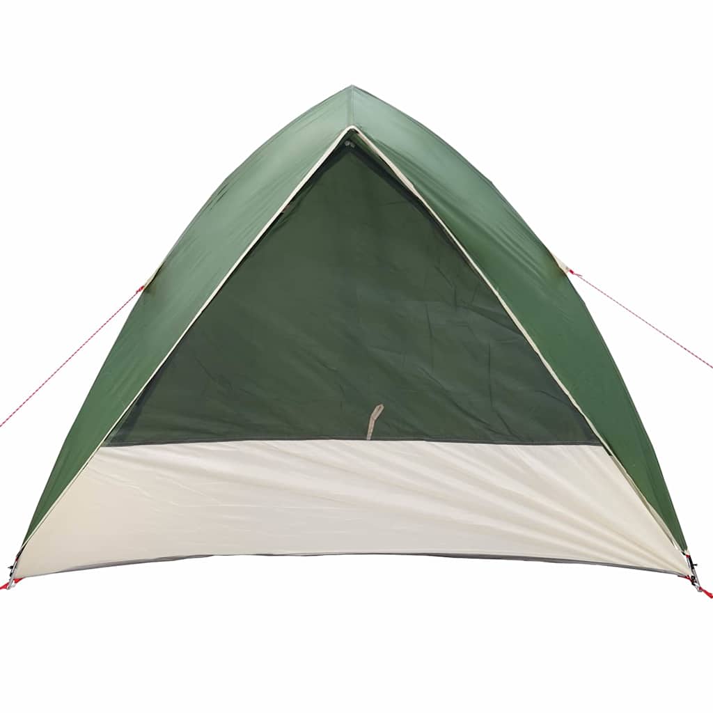 vidaXL Campingzelt mit Dach mit Speicher Grün 320 x 275 x 190 cm Taft