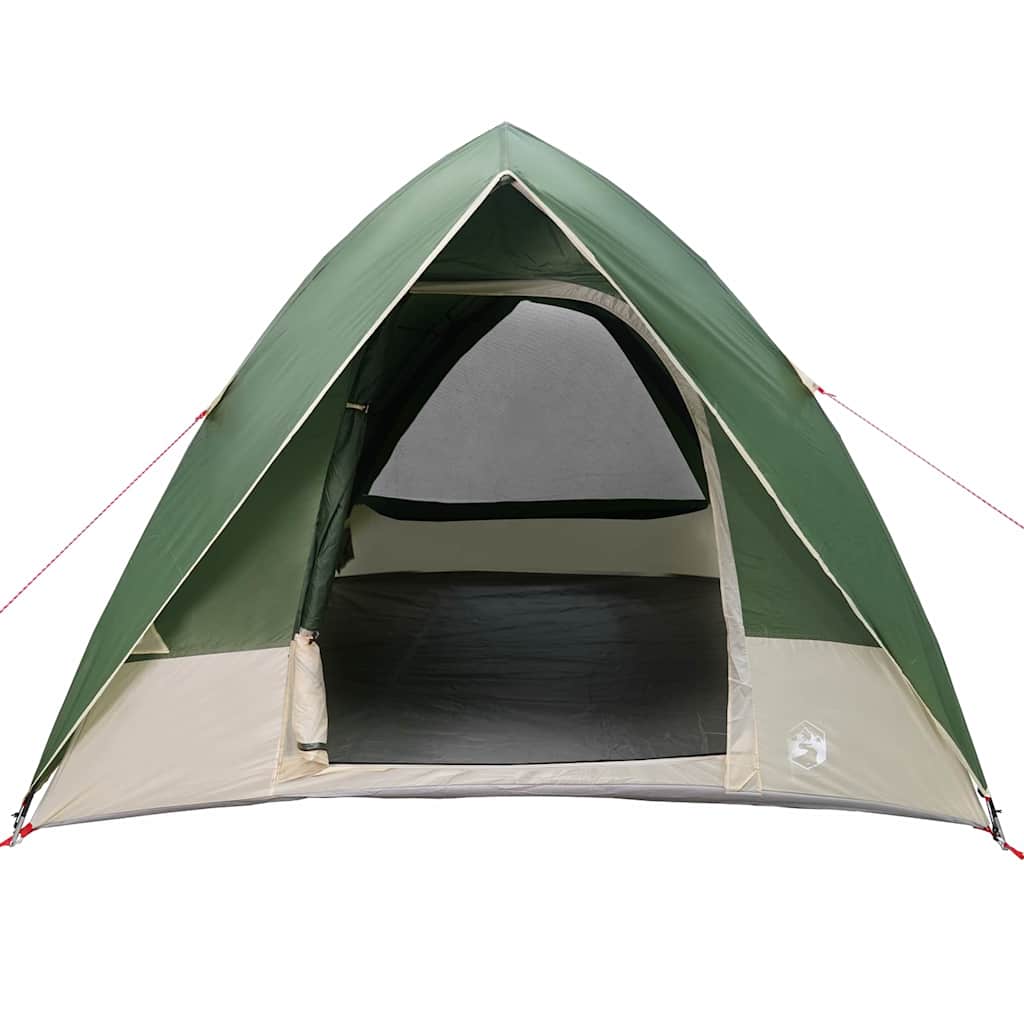 vidaXL Campingzelt mit Dach mit Speicher Grün 320 x 275 x 190 cm Taft