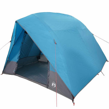 vidaXL Campingzelt mit Dach mit Speicher Blau 320 x 275 x 190 cm Taft