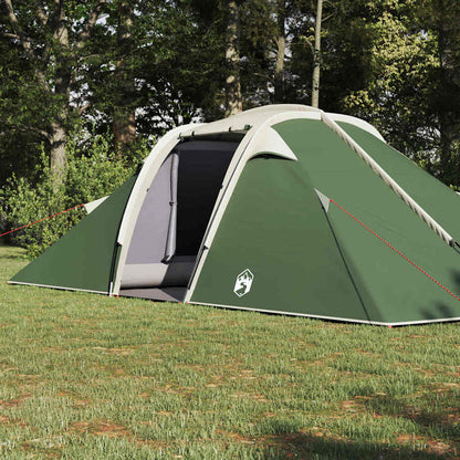 vidaXL Tente tunnel avec auvent de rangement Vert 510 x 240 x 156 cm Taffetas