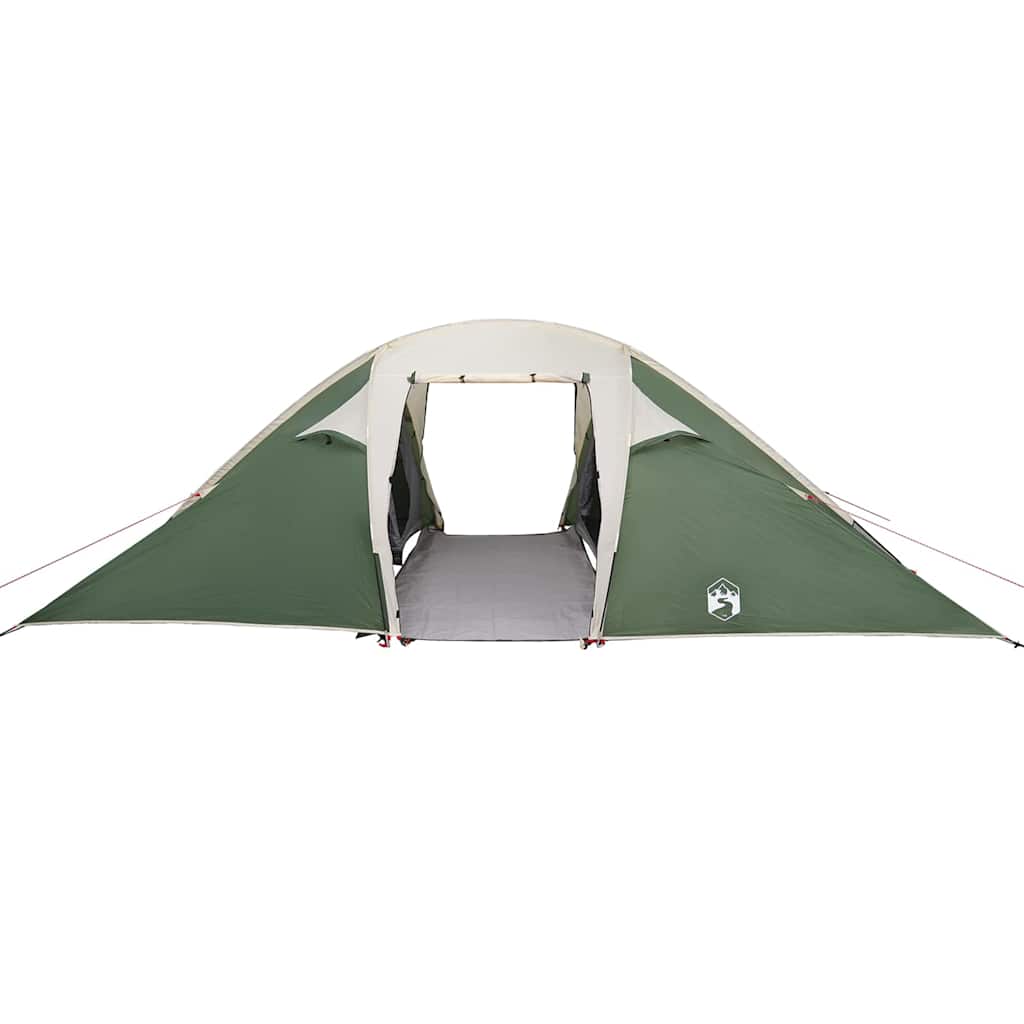 vidaXL Tente tunnel avec auvent de rangement Vert 510 x 240 x 156 cm Taffetas