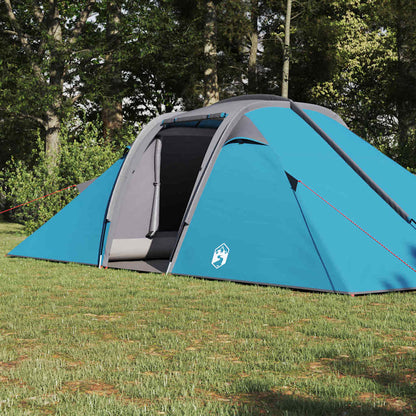 Tente tunnel avec abri et rangement vidaXL Bleu 510 x 240 x 156 cm taffetas