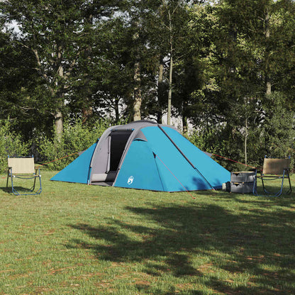 Tente tunnel avec abri et rangement vidaXL Bleu 510 x 240 x 156 cm taffetas