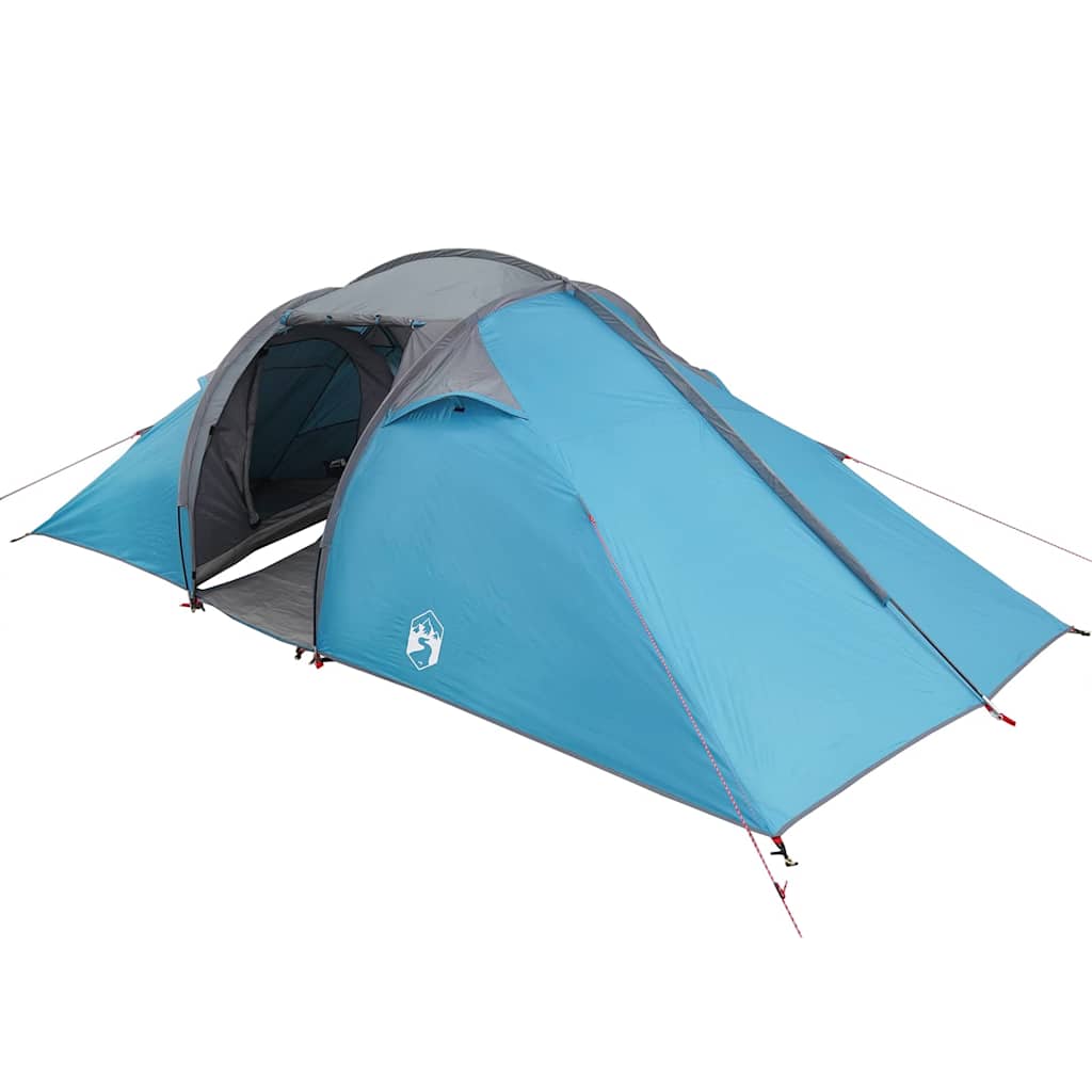 Tente tunnel avec abri et rangement vidaXL Bleu 510 x 240 x 156 cm taffetas