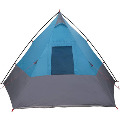 Tipi Zelt mit Dach mit Speicher Blau 383 x 338 x 217 cm Taft