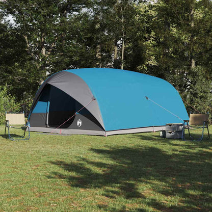 vidaXL Tunnelzelt mit Dach mit Speicher Blau 500 x 348 x 200 cm Taft