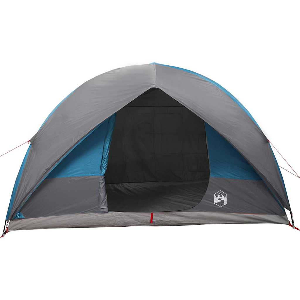 vidaXL Tunnelzelt mit Dach mit Speicher Blau 500 x 348 x 200 cm Taft