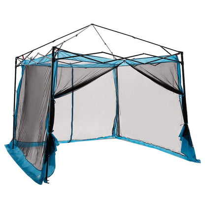 vidaXL Innenzelt mit Dach mit Speicher Blau 303 x 303 x 196 cm Taft