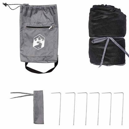 Innenzelt mit Dach Grau und Orange 303 x 303 x 196 cm Taft