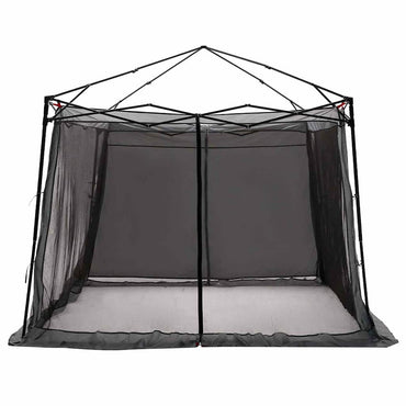 vidaXL Innenzelt mit Dach Grau und Orange 303 x 303 x 196 cm Taft