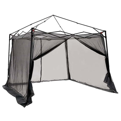 vidaXL Innenzelt mit Dach Grau und Orange 303 x 303 x 196 cm Taft