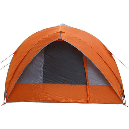 Tunnelzelt mit Dach Grau und Orange 410 x 285 x 198 cm Taft