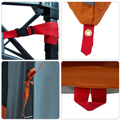 Innenzelt mit Dach Grau und Orange 291 x 291 x 240 cm Taft