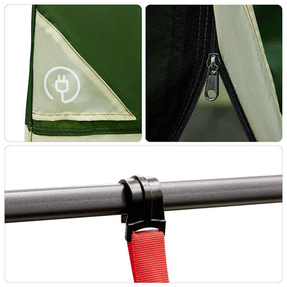 Innenzelt mit Dach mit Speicher Grün 520 x 520 x 190 cm Taft