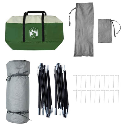 Innenzelt mit Dach mit Speicher Grün 520 x 520 x 190 cm Taft