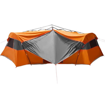 vidaXL Innenzelt mit Dach Grau und Orange 520 x 520 x 190 cm Taft