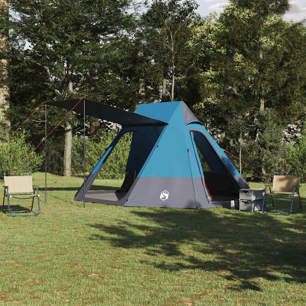 Campingzelt mit Dach mit Speicher Blau 482 x 360 x 227 cm Taft