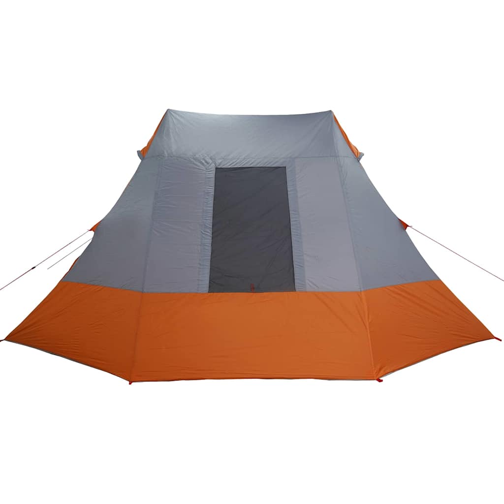 vidaXL Campingzelt mit Dach Grau und Orange 482 x 360 x 227 cm Taft