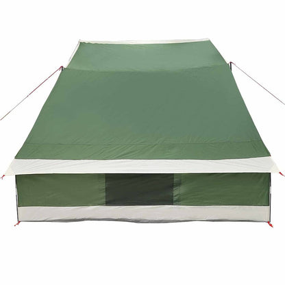 vidaXL Campingzelt mit Dach mit Speicher Grün 223 x 163 x 130 cm Taft