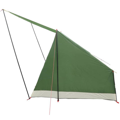 vidaXL Campingzelt mit Dach mit Speicher Grün 223 x 163 x 130 cm Taft