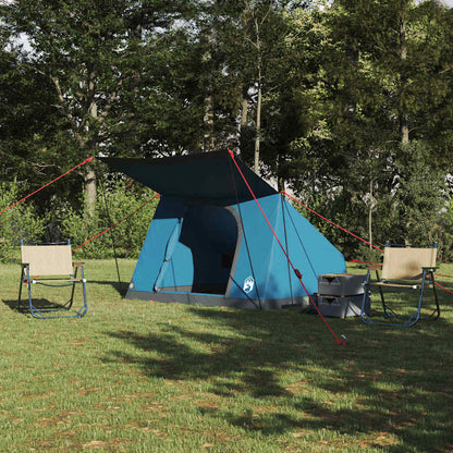 Campingzelt mit Dach mit Speicher Blau 223 x 163 x 130 cm Taft