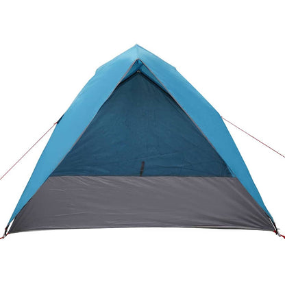 vidaXL Campingzelt mit Dach mit Speicher Blau 275 x 230 x 140 cm Taft