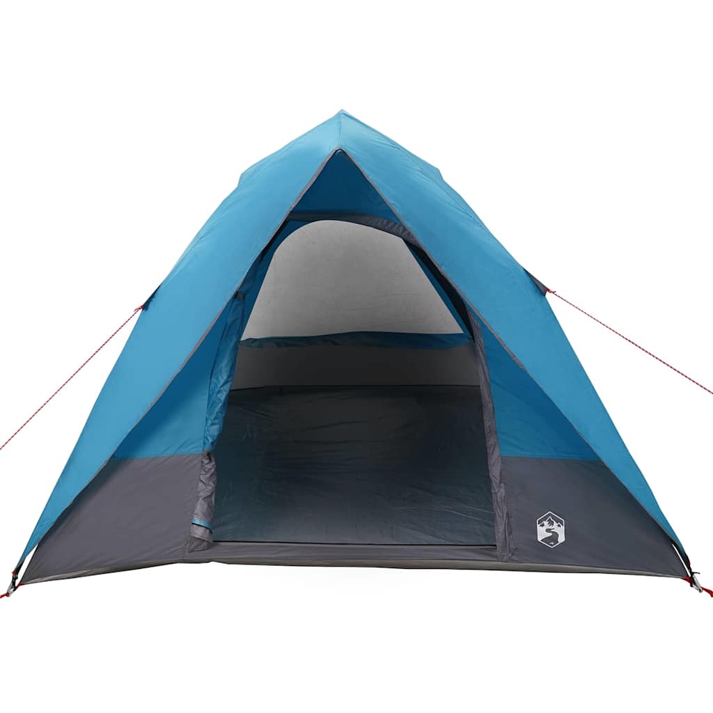 vidaXL Campingzelt mit Dach mit Speicher Blau 275 x 230 x 140 cm Taft