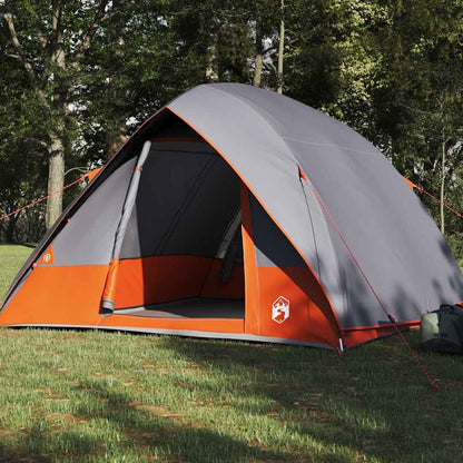 Campingzelt mit Dach Grau und Orange 275 x 230 x 140 cm Taft