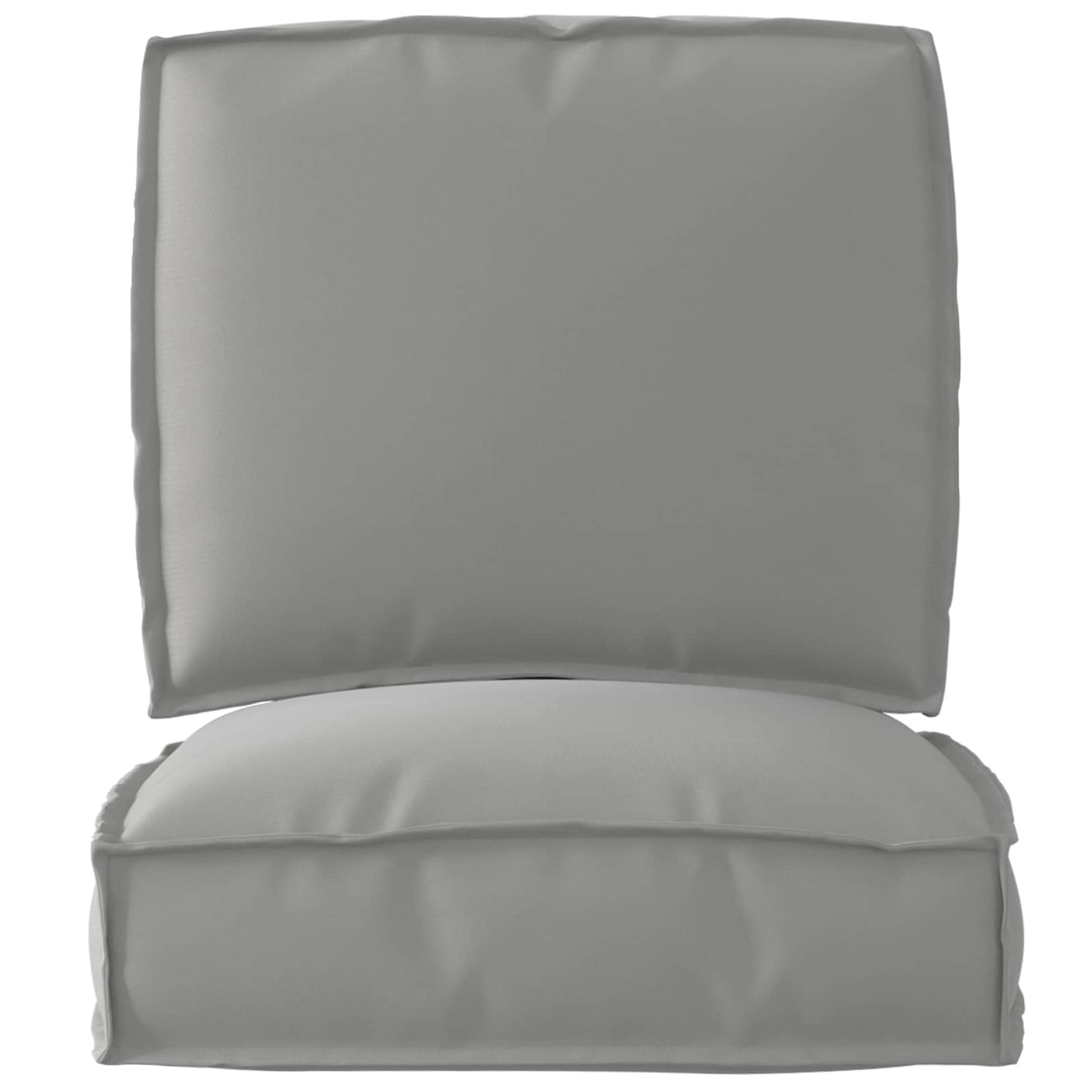 vidaXL Ensemble de coussins pour palettes 2 pcs Tissu Oxford Gris