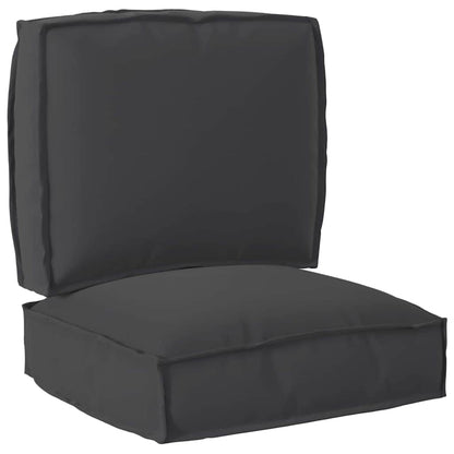 vidaXL Ensemble de coussins de palette 2 pcs Tissu Oxford Noir