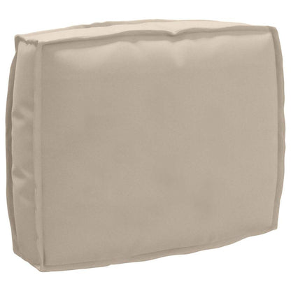 vidaXL Ensemble de coussins de palette 2 pcs Tissu Oxford taupe