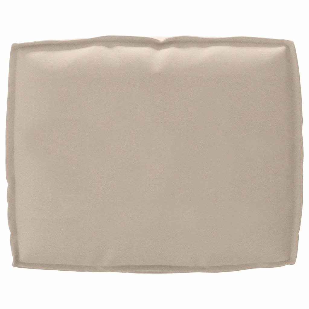 vidaXL Ensemble de coussins de palette 2 pcs Tissu Oxford taupe
