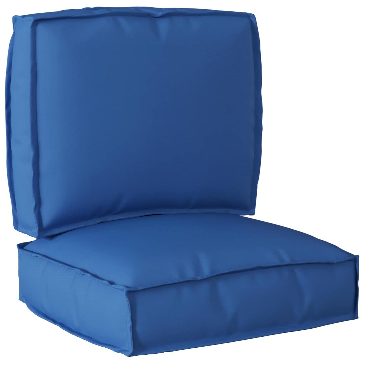 vidaXL Ensemble de coussins de palette 2 pcs Bleu roi Tissu Oxford