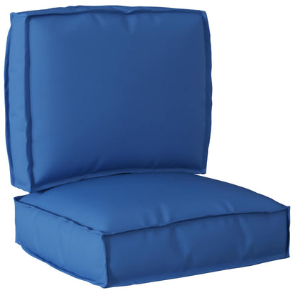 vidaXL Ensemble de coussins de palette 2 pcs Bleu roi Tissu Oxford