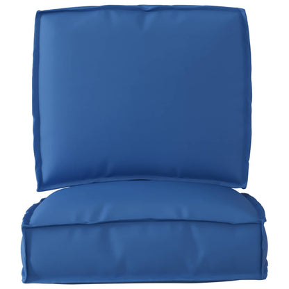vidaXL Ensemble de coussins de palette 2 pcs Bleu roi Tissu Oxford