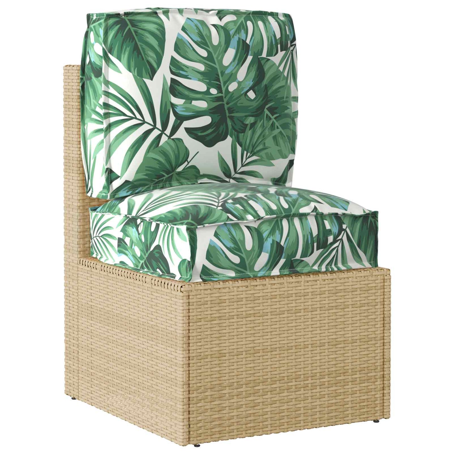 vidaXL Lot de 2 coussins de palette à motif floral et à feuilles 50 x 50 x 12 cm