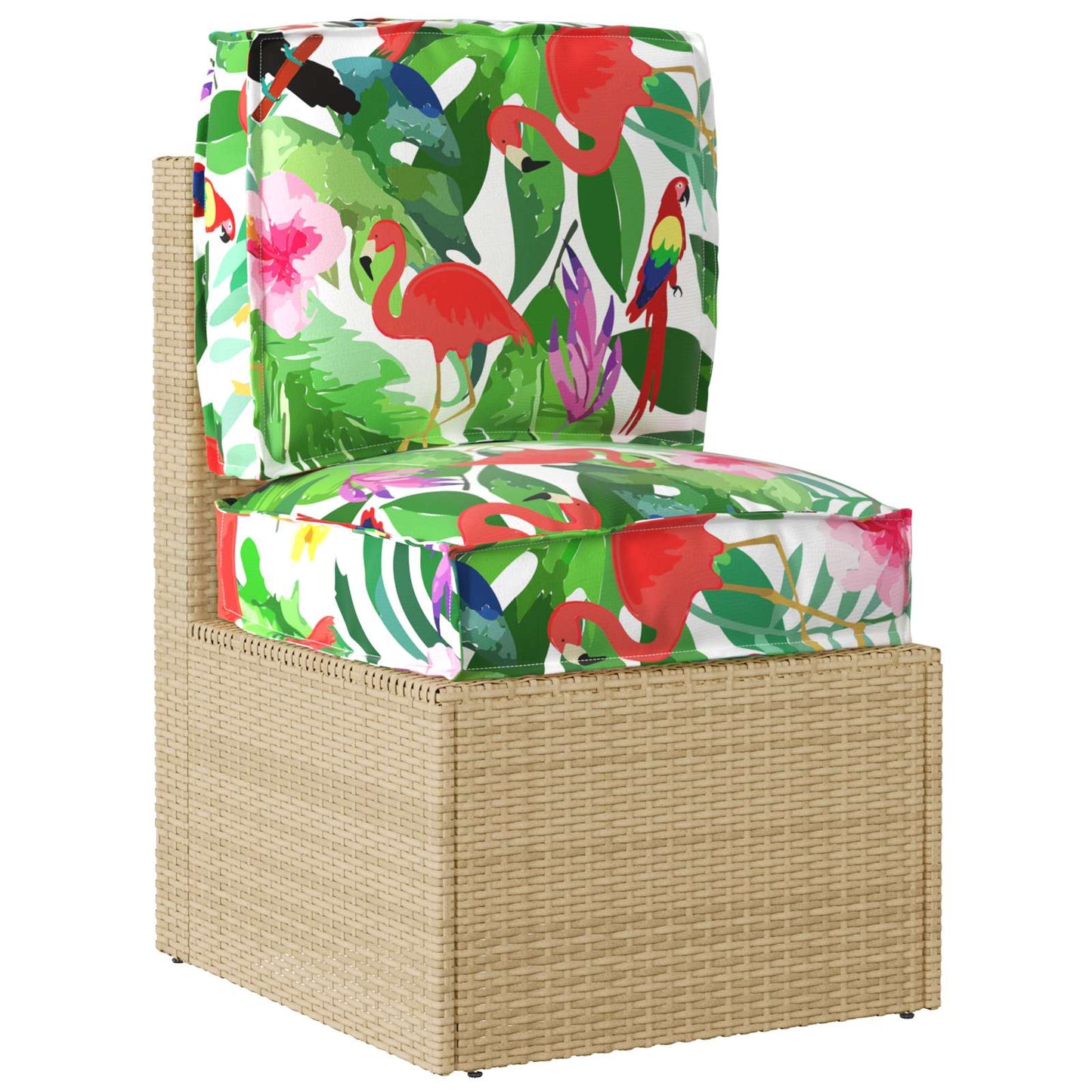 vidaXL Lot de 2 coussins pour palettes, Jungle Tropicale 50 x 50 x 12 cm