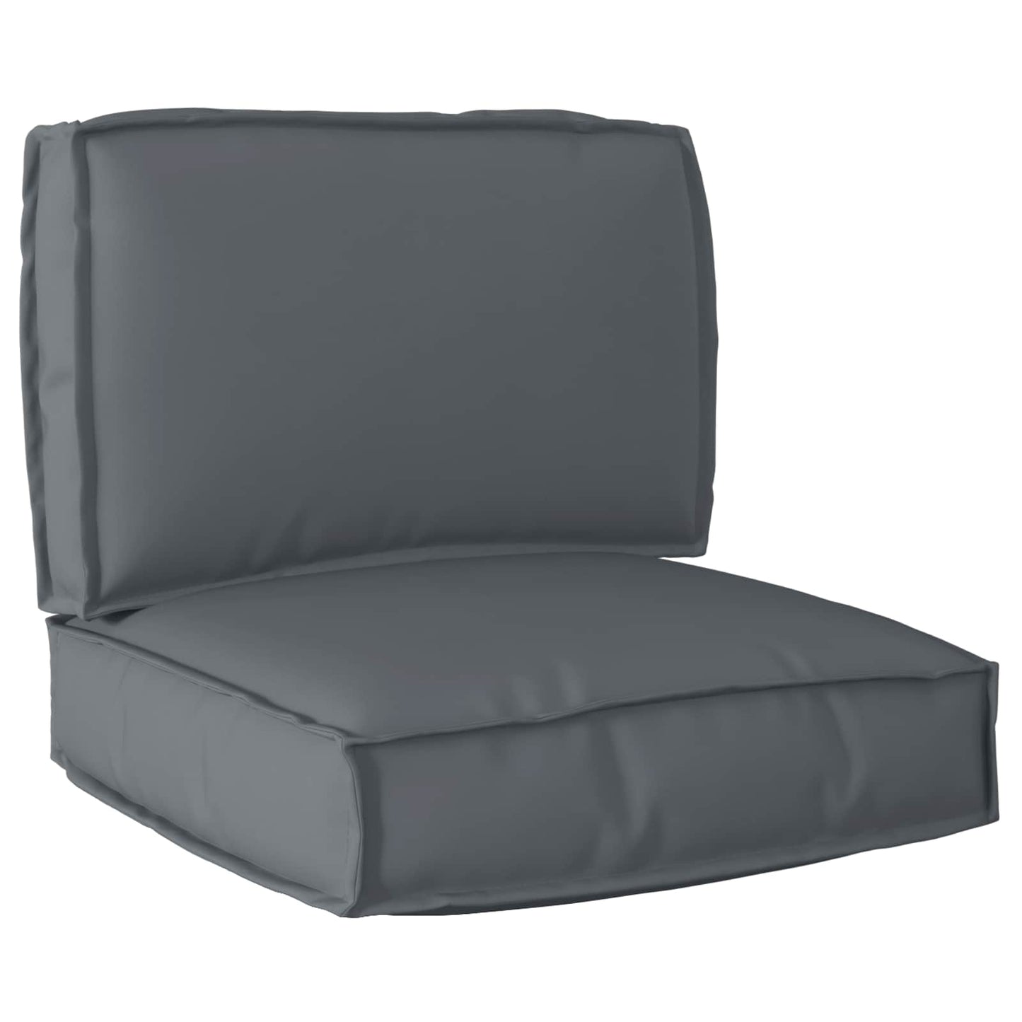 vidaXL Ensemble de coussins de palette 2 pcs Tissu Oxford anthracite