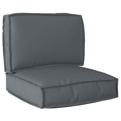 vidaXL Ensemble de coussins de palette 2 pcs Tissu Oxford anthracite
