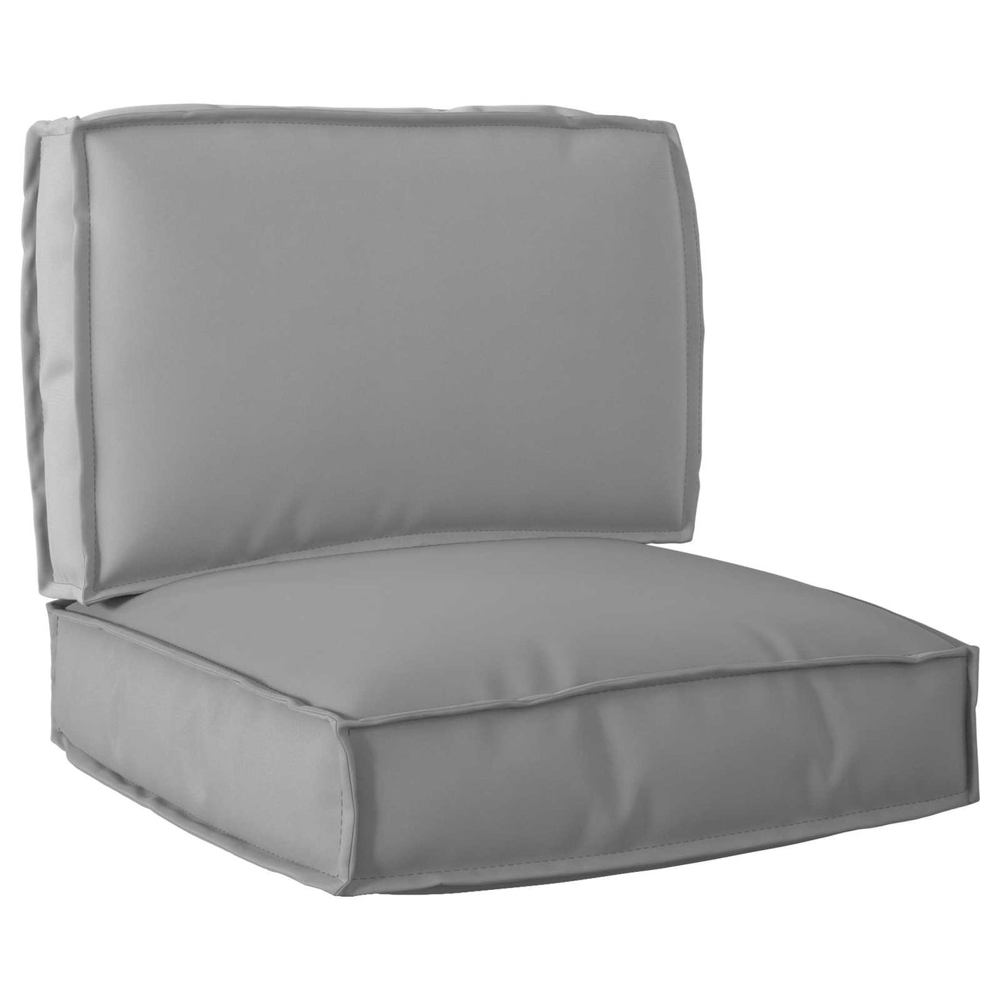 vidaXL Ensemble de coussins de palette 2 pcs Gris Tissu Oxford