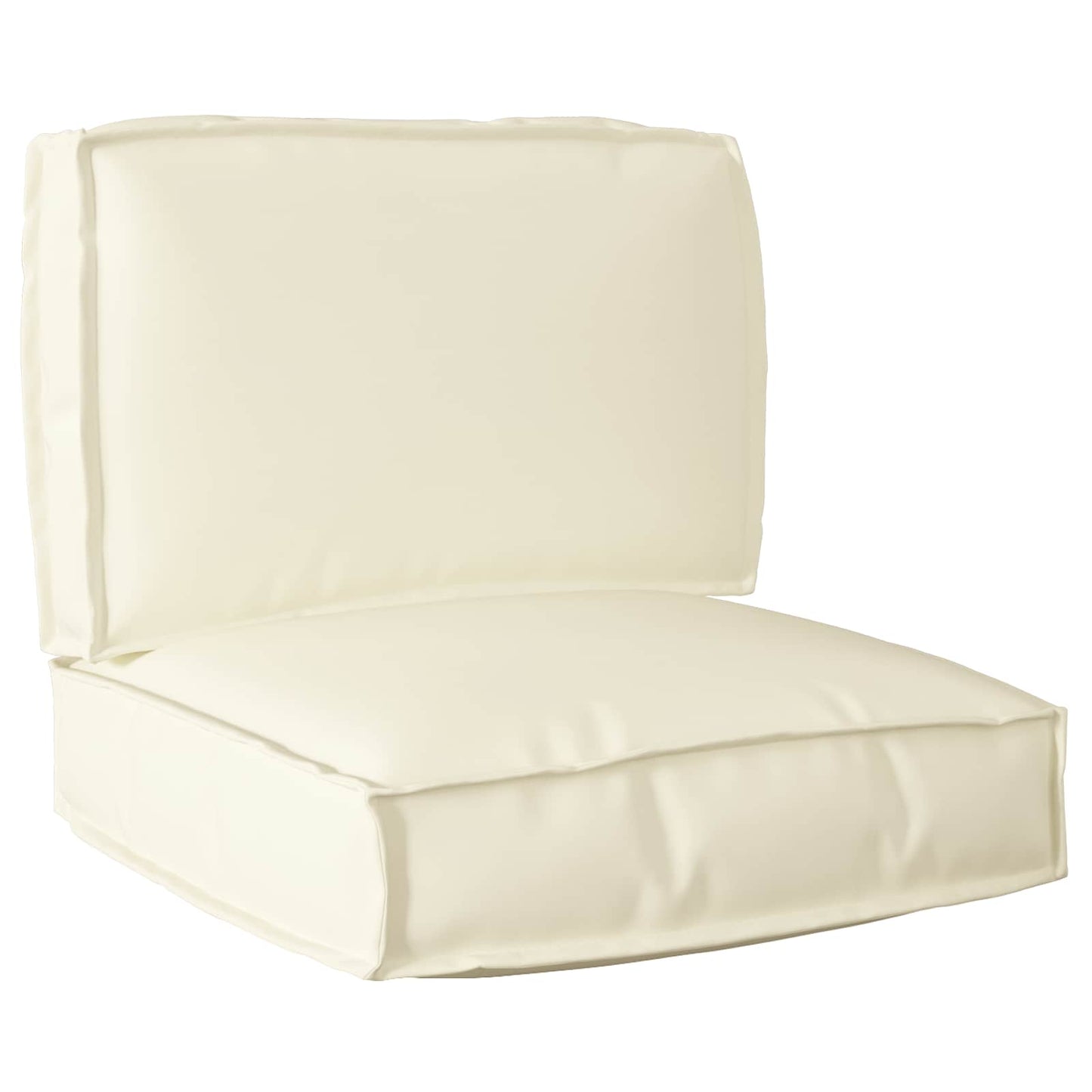 vidaXL Lot de 2 coussins pour palette Tissu Oxford crème